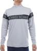 New Balance Long Sleeve Mock Neck Golf Shirt Logo Men's (Line Pattern, Stretch) / 012-5267002 022_Gray