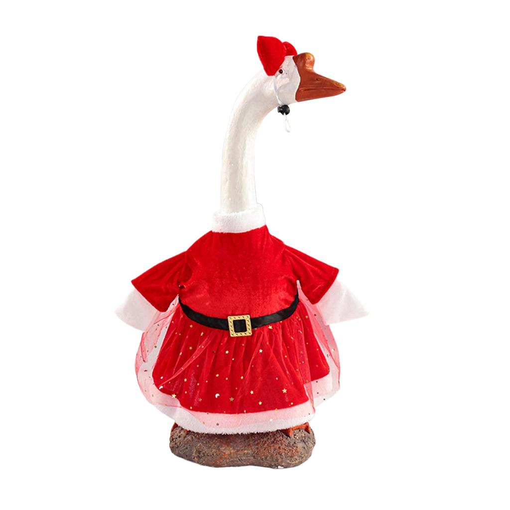 Christmas Goose Outfit Goose Statue Clothes Goose Clothes Lawn Goose Clothing for Indoor Outdoor Patio Yard Lawn Art Decor