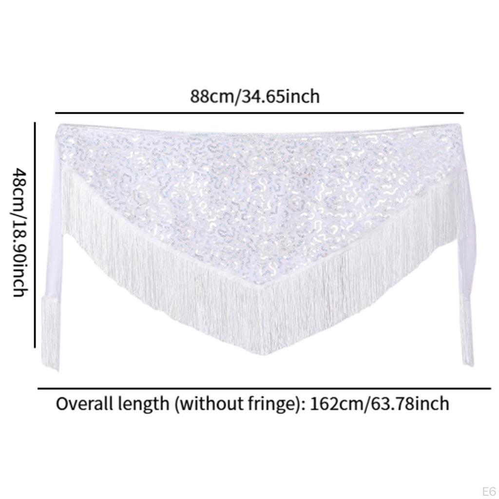 Belly Dance Hip Scarf Dancing Skirt for Cha Summer Beach Reenactment