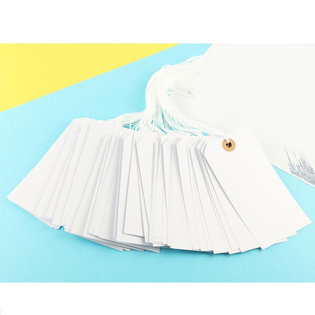 100Pcs Blank Price Label Clothing Labels White Clothing Making Label Small Price Label for Jewelry Crafting Clothes