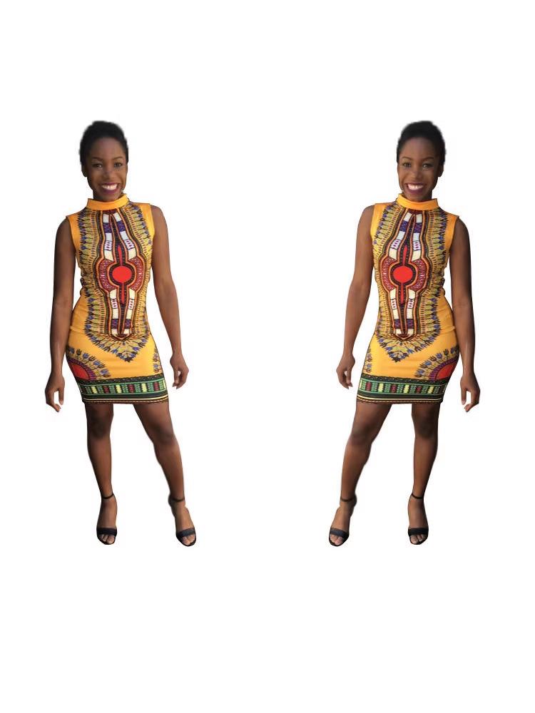 2026 High Elasticity Printed Sexy Slim Fit Bodycon Dress