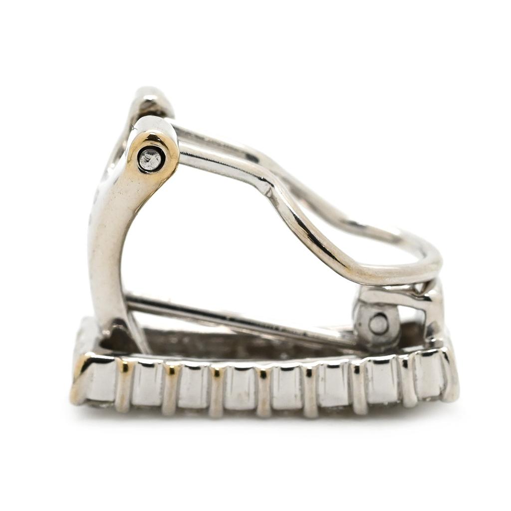 NON BRAND - Diamond 2-Way Clip-OnPierce K18WG/diamond Array
