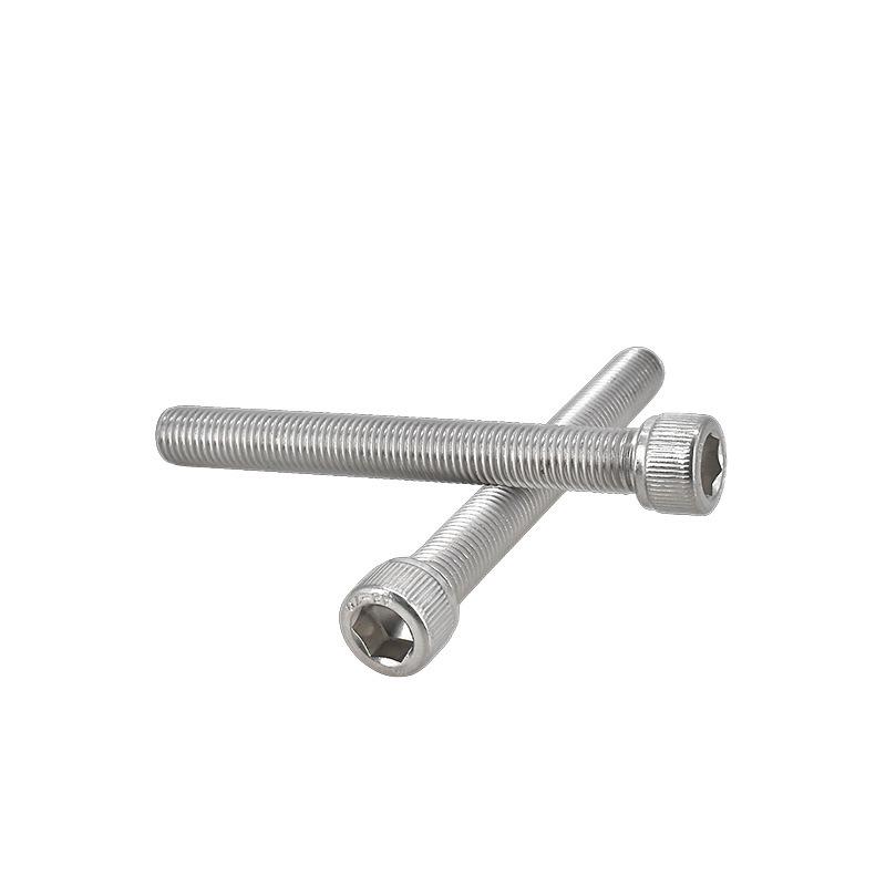 Yigu Fine Thread Knurled Socket Head Screws, 304 Stainless Steel, M3-M12