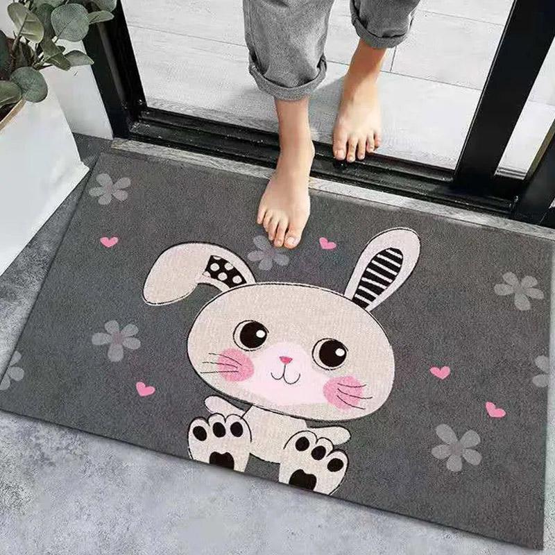 Bathroom Floor Mat Entry Door Welcome Mat Bathroom Non-slip Absorbent Floor Mat Door Mat Home Kitchen Bedroom Carpet Printing Door Mat