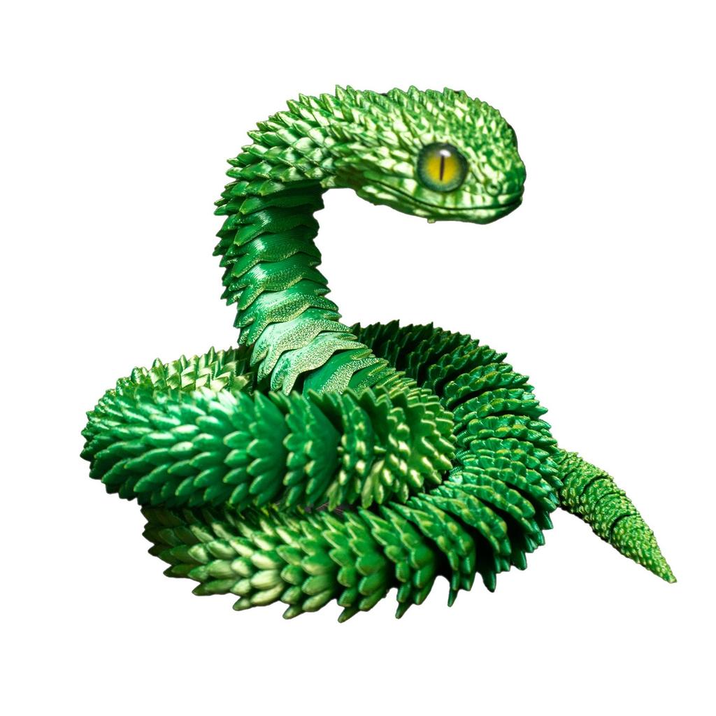 Flexible 60cm Snake Toy Model Realistic Design with Textured Body Soft Material for Educational and Recreational Use