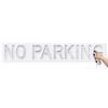 No Parking Silicone Template Reusable Washable 12Inch Letter Road Sign Parking Lot Paint Template For Asphalt Pavement Sidewalk