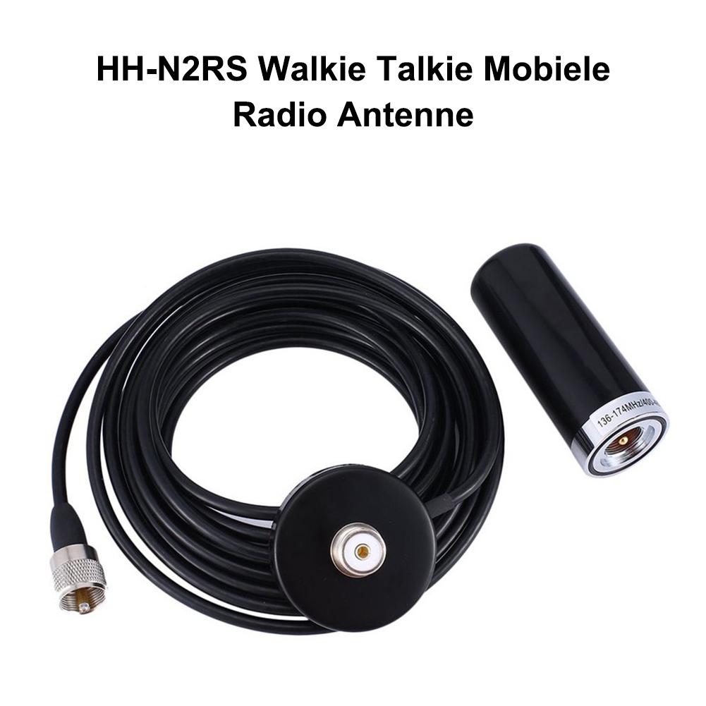 Short Dual Band UHF//VHF Antenna Aerial HH-N2RS PL-259 for Car Mobile Radio Black