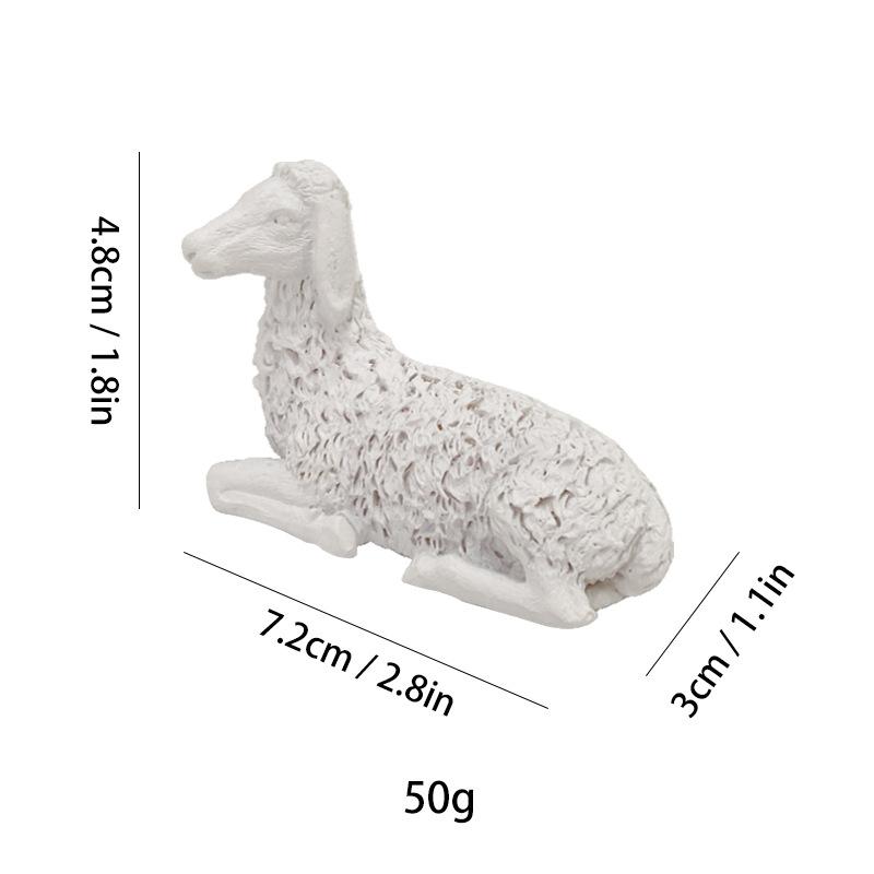 Simulated Human Figure Sculpture Christ Catholicism Shepherd Angel Resin Handicrafts Jesus Home Decoration Ornaments