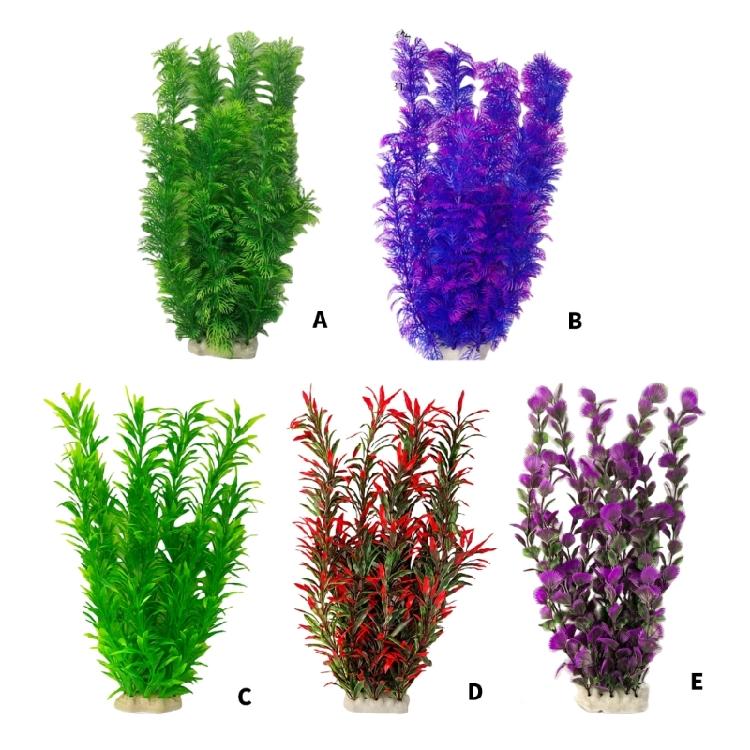 2lots Artificial Silk And Plastic Water Plant Colorful Simulated Underwater for Home Or Office Aquariums