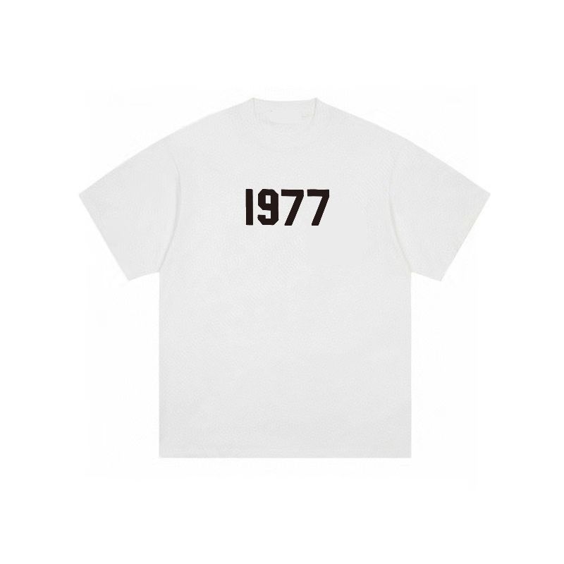 

Beauty Tide Hip Hop Street Ins Style 1977 Digital Printing Tide Brand Oversize Men and Women Couple Short Sleeve T-shirt Heavy 4XL