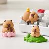 Büro Ornament Capybara Bildschirm Figurine Niedlichen Tier Capybara Ornament Modell Auto Innen