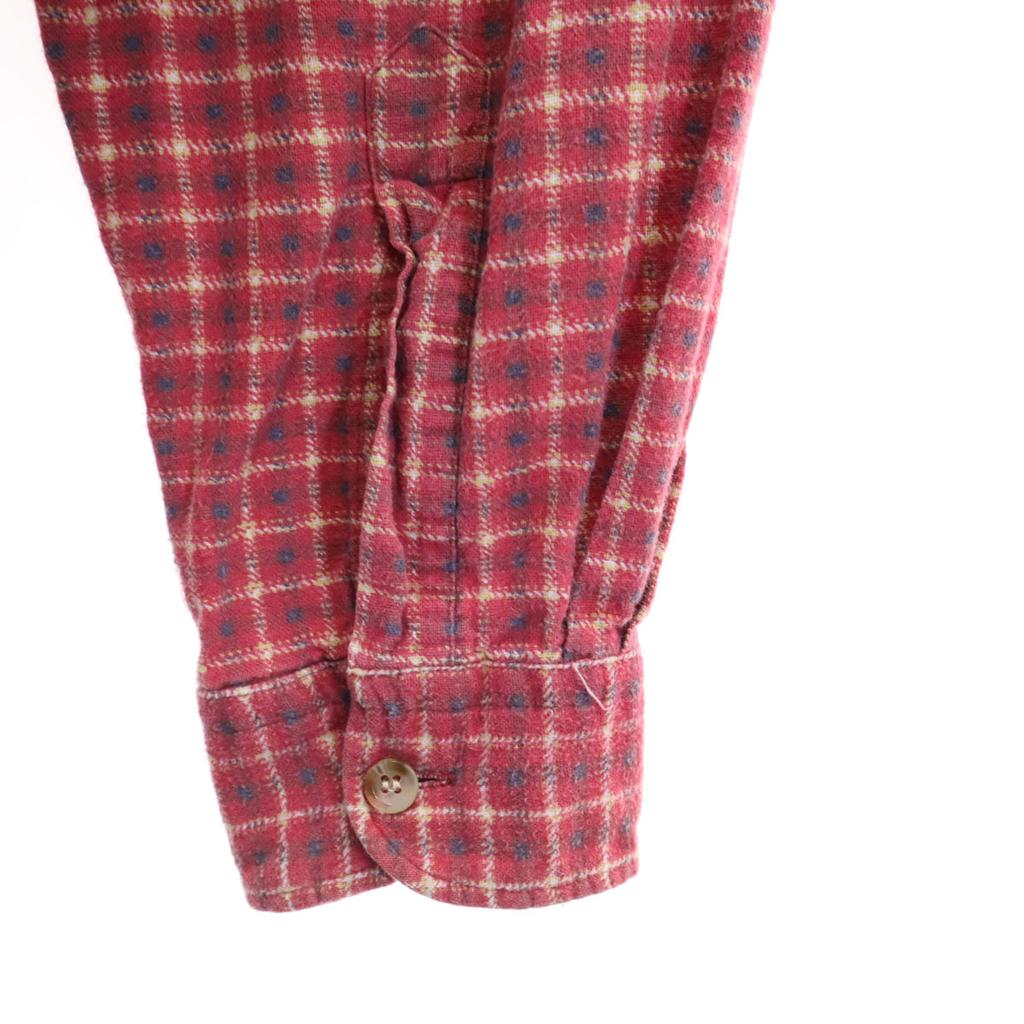 Rebuild by Needles Made In Japan Check Pattern Long Sleeve Docking Flannel Shirt Men's Used
