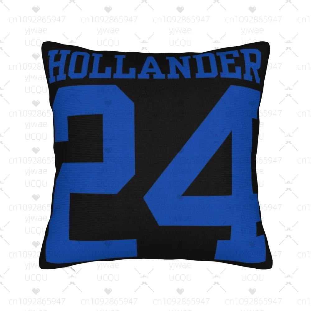Funny Hockey Player Meme Pillowcase Polyester Sports Fan Cushion Cover for Sofa Bed Man Cave Decor