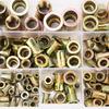180pcs M3 M10 Rivet Nut Kit Zinc Plated Carbon Steel Flat Head Threaded Insert Rivet Nutsert