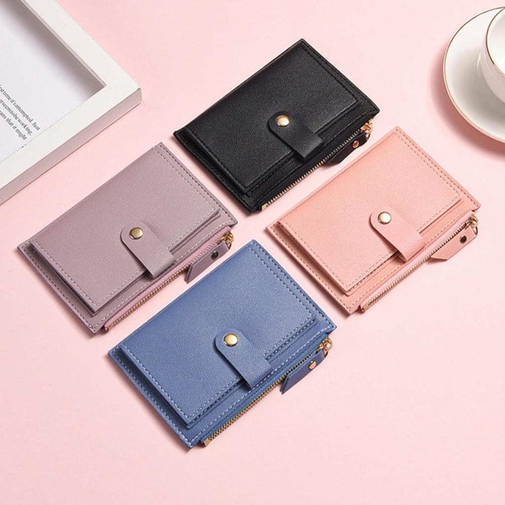 Cute Fashion PU Leather Mini Coin Purse Women Solid Color Credit Card Holder Bags Small Wallet Money Bag Purse Card Holder High Fast Delivery