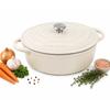 ENAMELED CAST IRON ROASTER 33cm 6.4L CREAM 7767