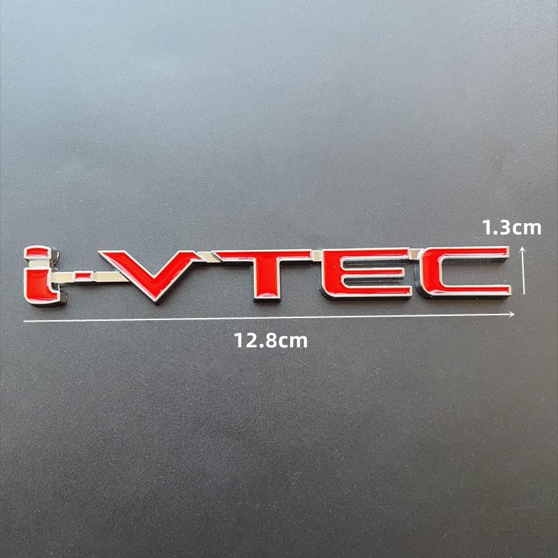 3D Chrome Metal Car Letters Rear Trunk Badge Emblem IVTEC Logo I VTEC Sticker For Honda City Civic Accord Jazz CRV  Accessories