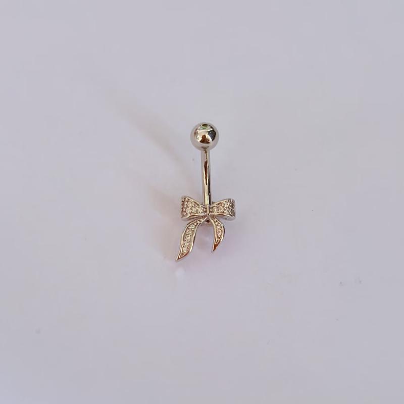 Bow Belly Button Ring Navel Piercing Sexy Belly Rings Body Piercing Navel Rings Body Jewelry For Women Girls