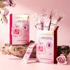 Rose Essence Moisturizing Soft Mask,Hyaluronic Acid Rose Oil Formula,Skin Hydration Mask,Ammonia Free Gel Masks For, Strengthens Moisture Barrier
