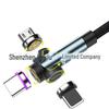 Three-in-One 540° Rotating Magnetic Type-C Fast Charging Cable with Elbow Design