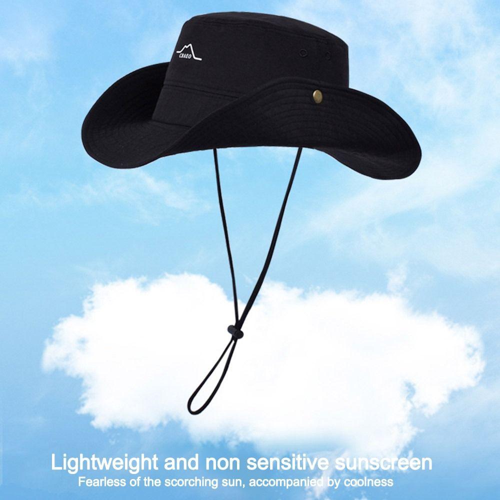 Waterproof Quick-drying Fishing Cap Wide Brim Bucket Hat Fashion Fisherman Hat  Hiking Climb