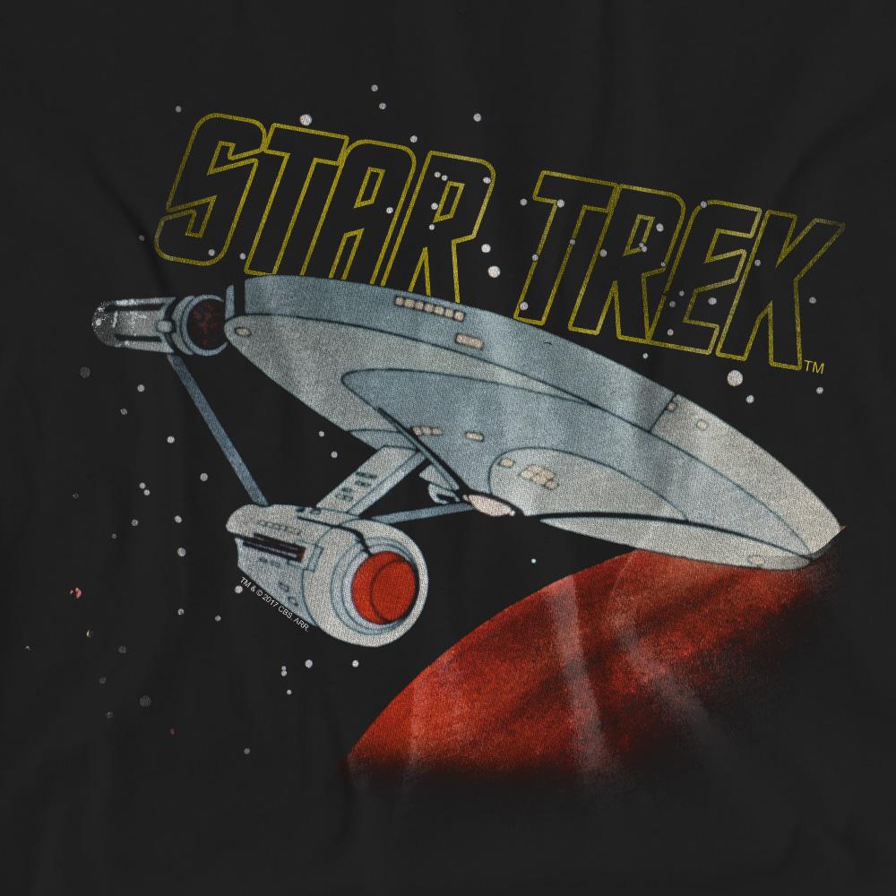Star Trek Unisex Adult Enterprise Retro T-Shirt