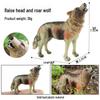 Cross-border Wild Animal Model: Prairie, Brown, Snow, Predator Wolves & Cub Educational Display Toy