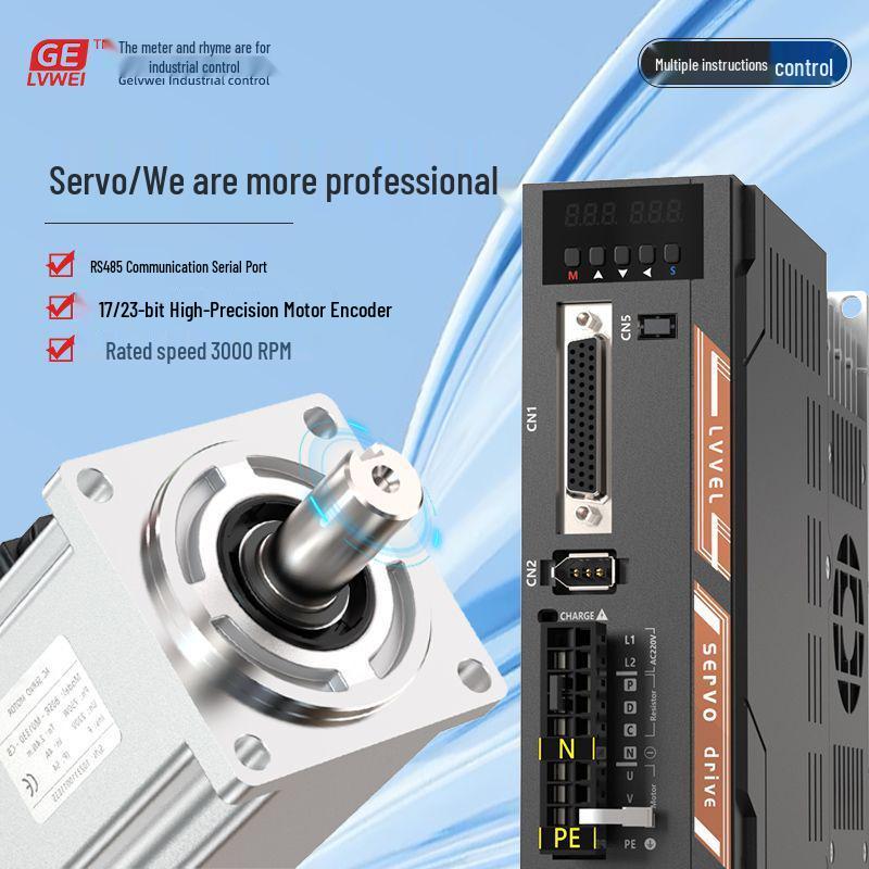 AC Servo Motor Kits: 60/80/110/130mm, 200/400/600/750W with Driver