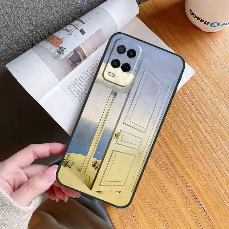 Rene Magritte Art Case For Oppo A5 A6 Pro A18 A38 A58 A78 A98 A54 A74 A94 A17 A57 A80 A60 A40 A96 A76 A16 A15