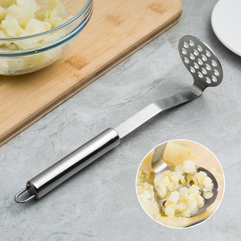 4-styles Stainless Steel Potato Masher Kitchen Pumpkin Garlic Vegetable Fruit Easy Mud Press Grinder Food Crusher Kitchenware