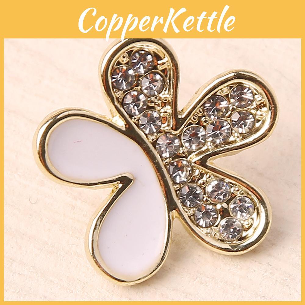 Gift For Jewelry Women Summer Floral Metal Earrings With Detail Sparkling