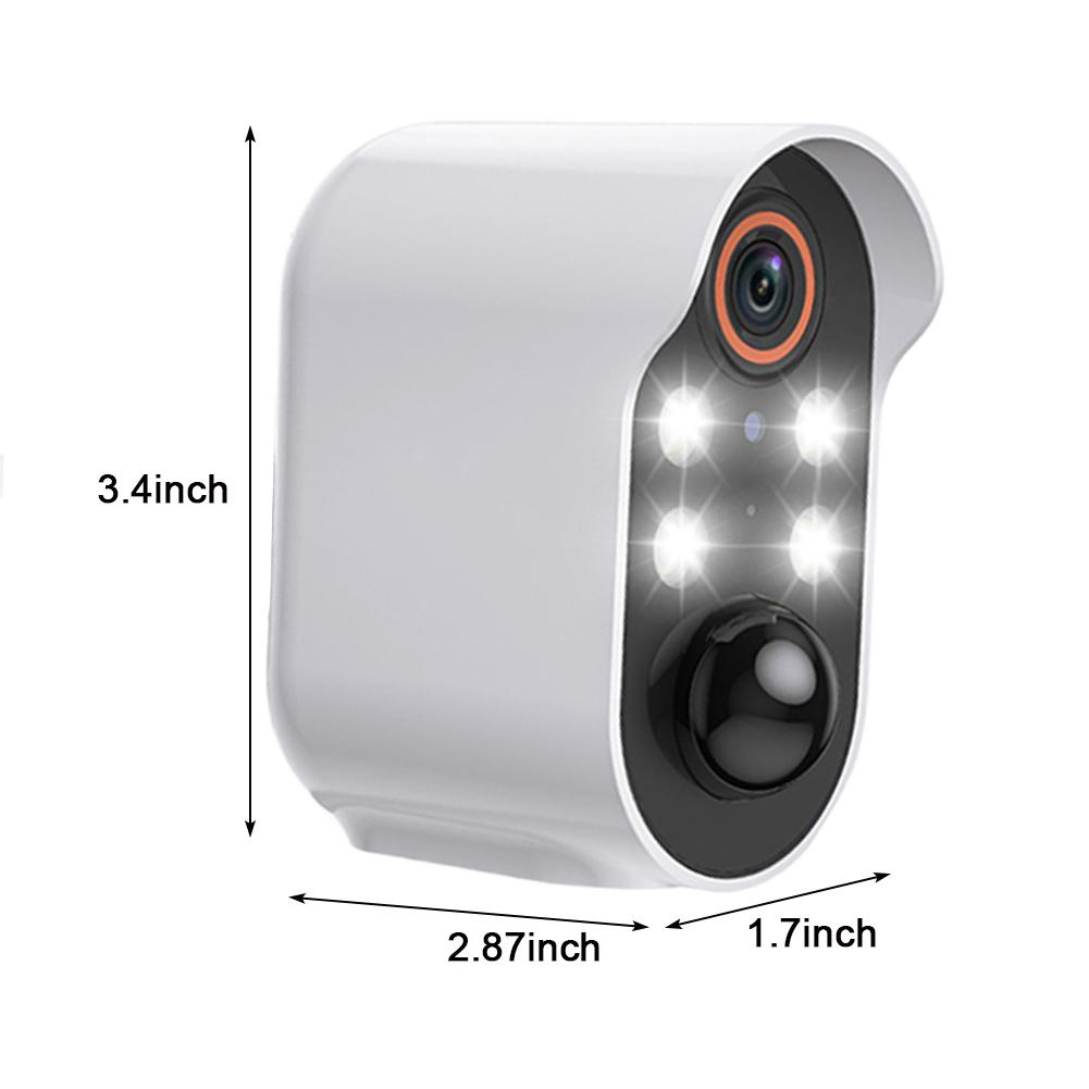 2.4G WiFi Camera IP65 Waterproof Two Way Audio Camera USB Charging Surveillance Security Cameras for Patio Porch Indoor