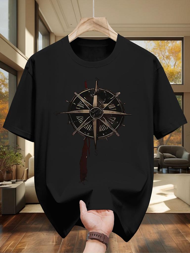 Men Summer Trendy Versatile Simple New Style 100 Cotton Tshirt Suitable Both Men and Women Comfortable and Breathable Fabric