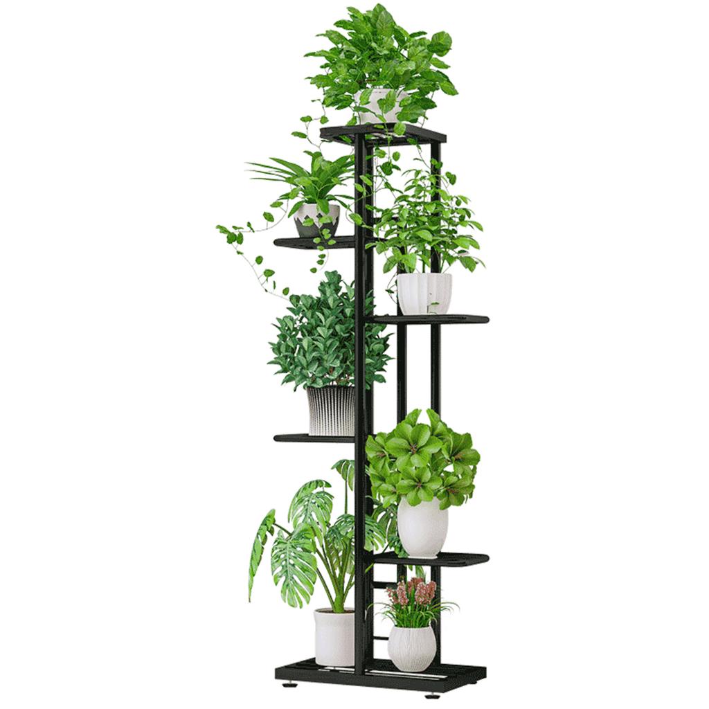 6 Tier Display Shelf Flower Pots Rack Plant Stand Potting Ladder Planter Stand Heavy Duty Storage Shelving Rack for
