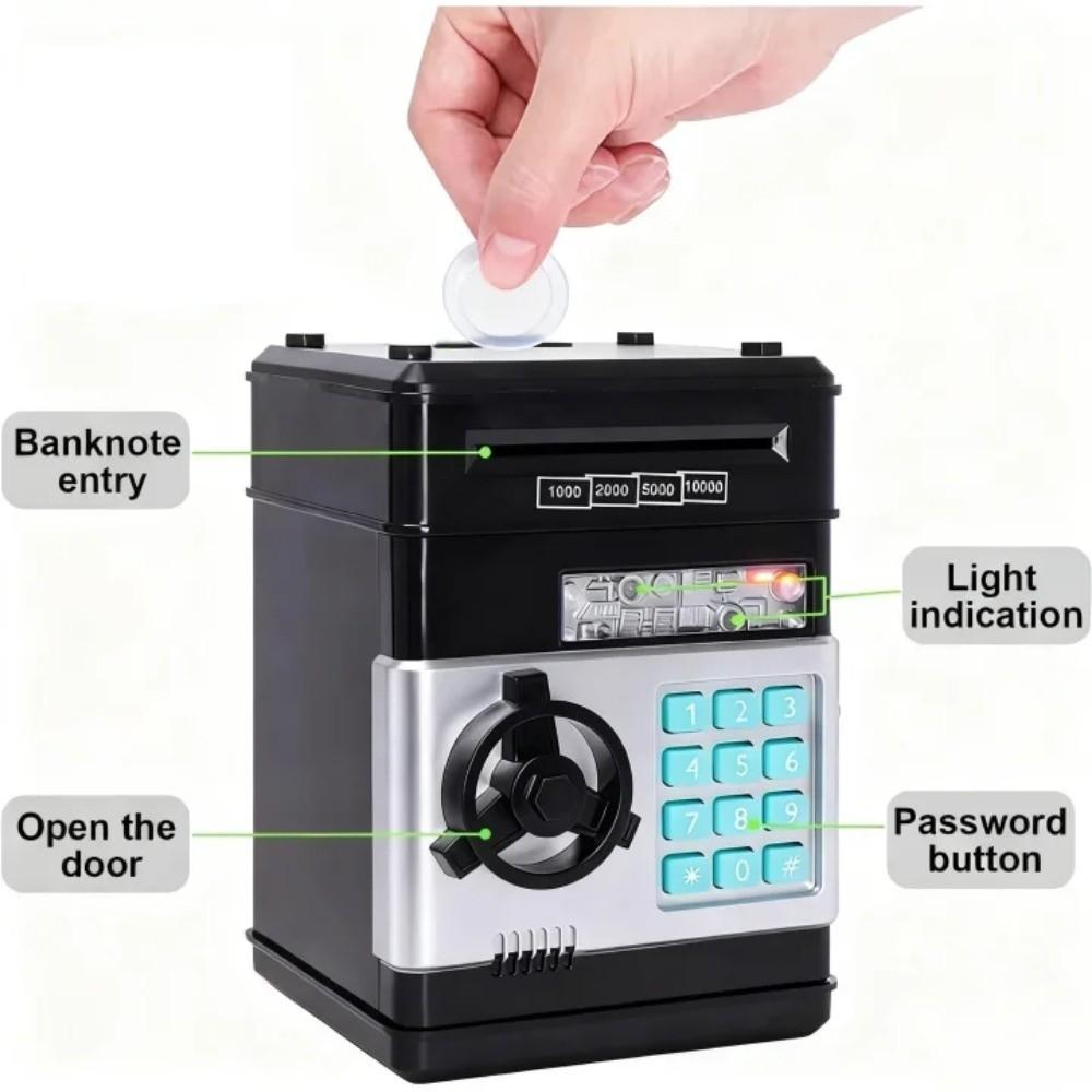 LED Display Kids Electronic Money Safe Box Digital Keypad Electronic Save Money Box  Home Use