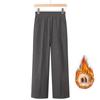 Women's Winter Fleece-Lined High-Waist Straight Leg Pants