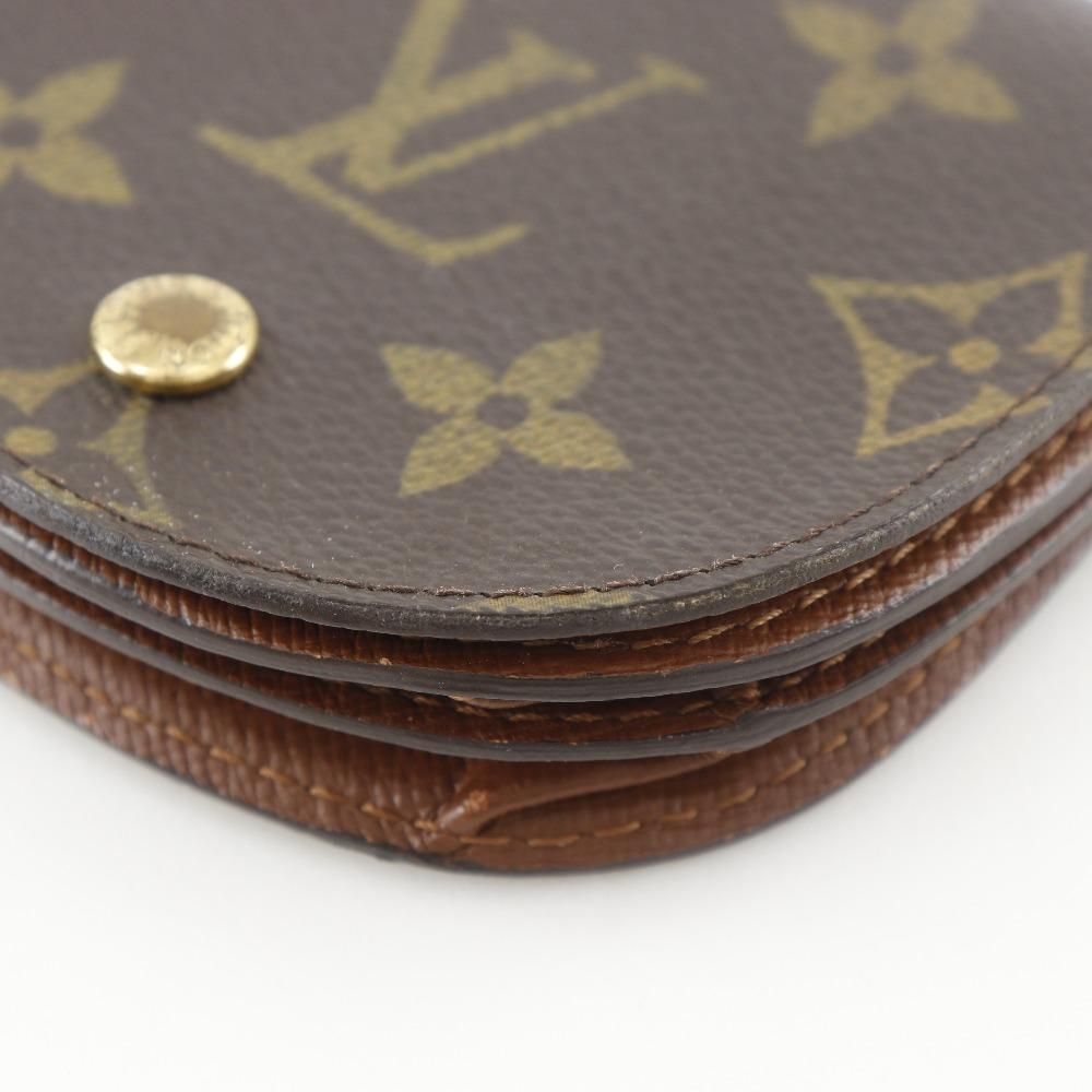 LOUIS VUITTON Porto Moneguse Coin Purse M61970 Brown Monogram canvas unisex Used