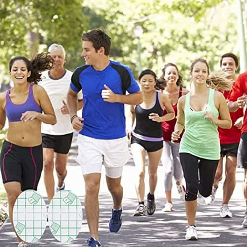 100 Sheets Stealth Heel Blister Prevention Mat with Oval Foamer, Waterproof Viscous Blister Bandages for Heels, Toes, and Skin Protection, Finger and