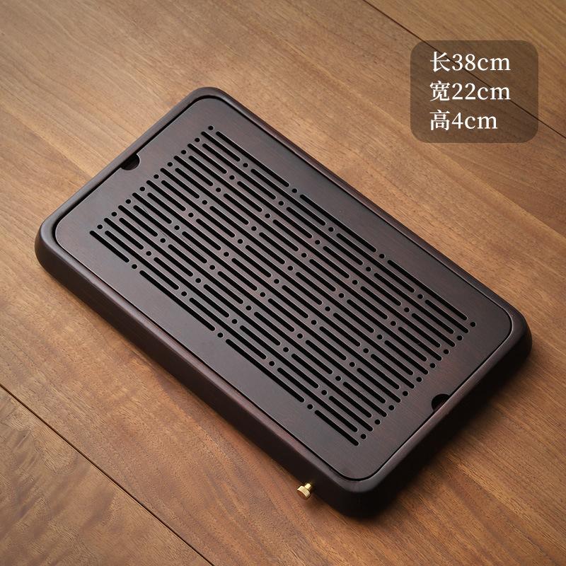 Tava de ceai de uz casnic tava mica de stocare a apei scurgere apa masa ceai bambus set de ceai dreptunghiular simplu