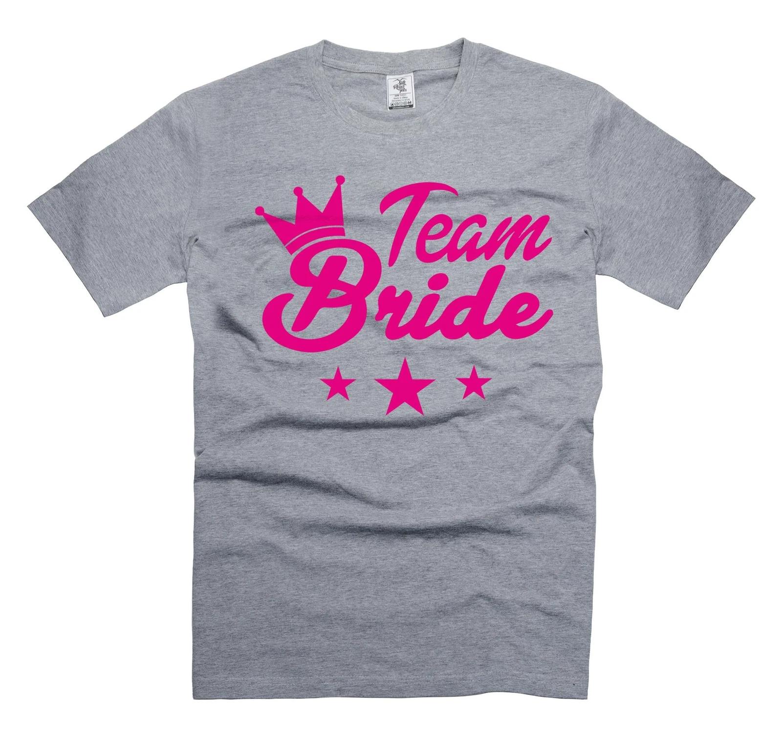 

Team Bride Shirt Bachelorette Party Shirts Bride Team Wedding T-Shirts For girls S