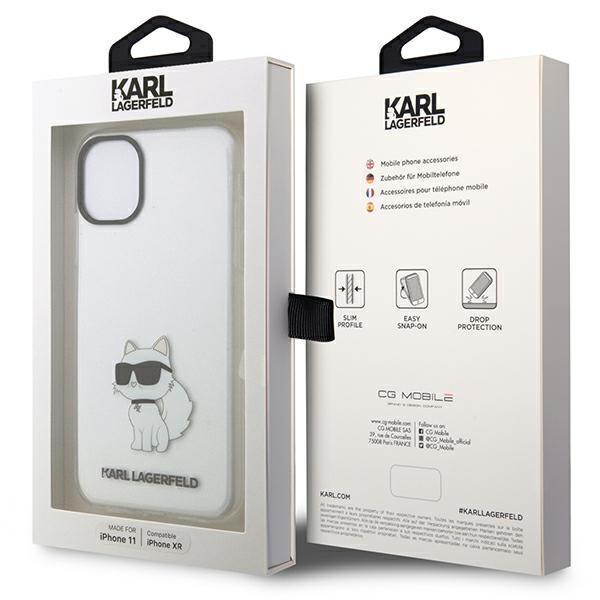 Karl Lagerfeld KLHCN61HNCHTCT iPhone 11/ Xr 6.1" Transparent Hardcase Ikonik Choupette