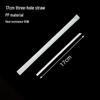 Individually Wrapped Biodegradable Black Straws for Hot Drinks - Thick & Thin, PLA, 2000 pcs.
