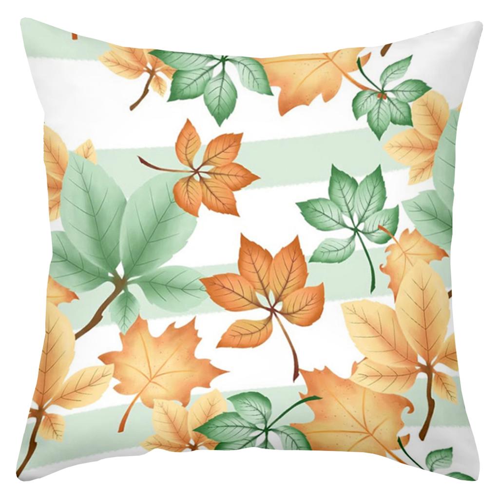 Autumn Leaf Pattern Decorative Throw Pillows for Home Polyester pillowcase, sofa decorative cushion cov Headboard Pillow