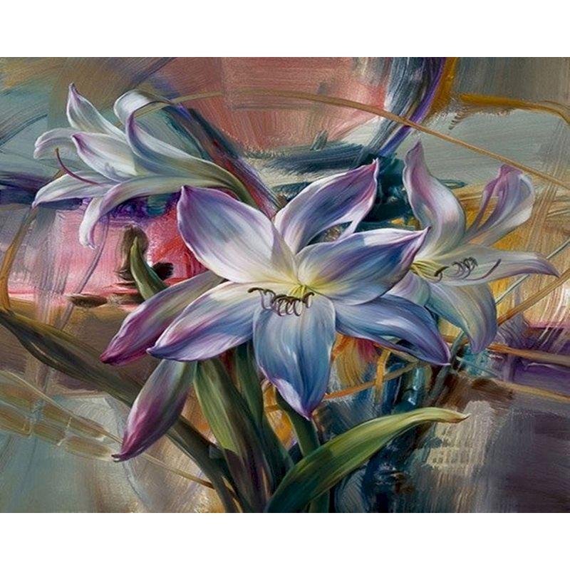 GATYZTORY 40x50cm Frame Painting By Numbers For Adults Color Flower Oil Picture HandPainted Diy On Canvas Home Wall Art