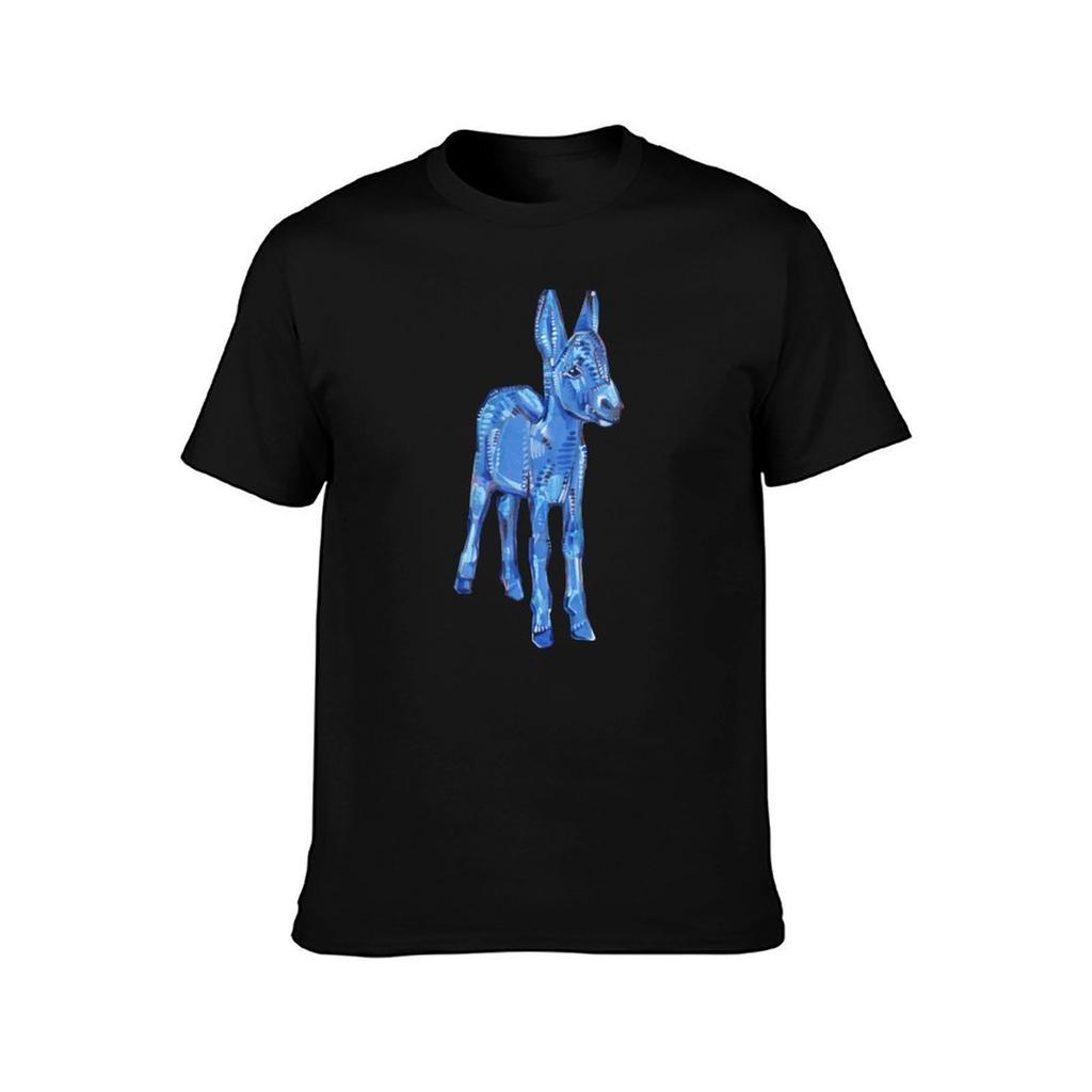 Baby Donkey in Blue TShirt Work Wear Lightweight Tee