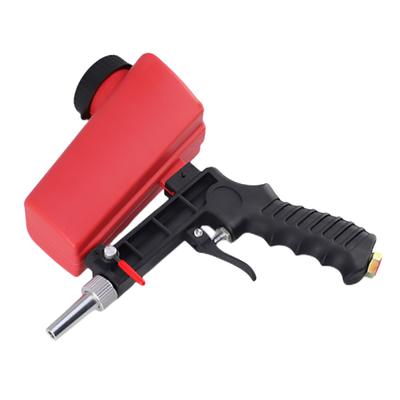 Small Sandblasting Gun Adjustable Handheld Pneumatic Blasting Gun Steel Pneumatic Sand Blaster 700CFM for Polishing Rust Removal