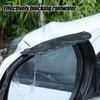 Upgrade Snap-In Car Rearview Mirror Rain Eyebrow Visor Carbon Fiber Auto Rearview Side Snow Sun Visor Rain Cover Car Accessories