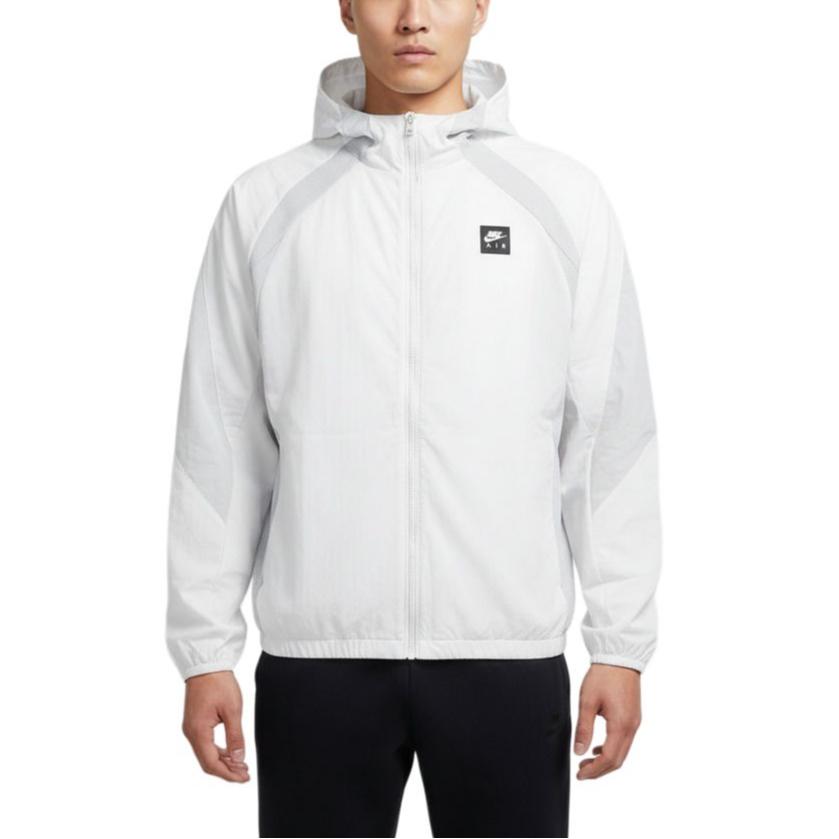 

Nike Air Woven Jacket Solid Color Simple Comfortable Hooded Raglan Long Sleeve Men jackets HJ0635-009 2XL