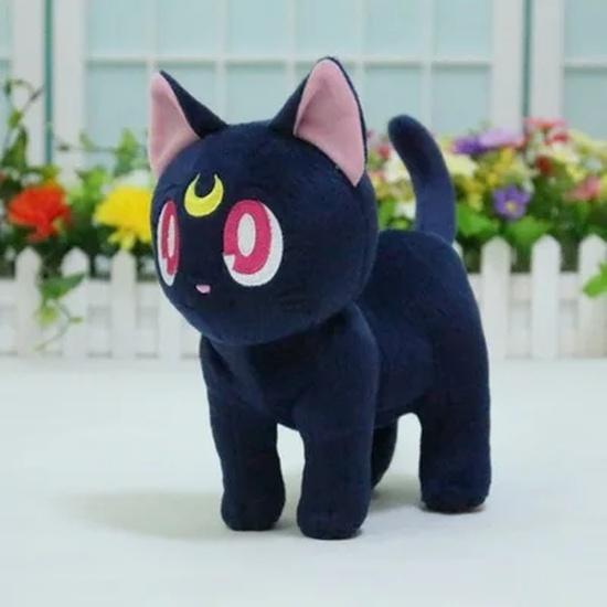 Japan Cartoon Movie Sailor Moon TV Drama Luna Cat Plush Toys Soft Stuffed Animals Doll Children's Birthday Gifts