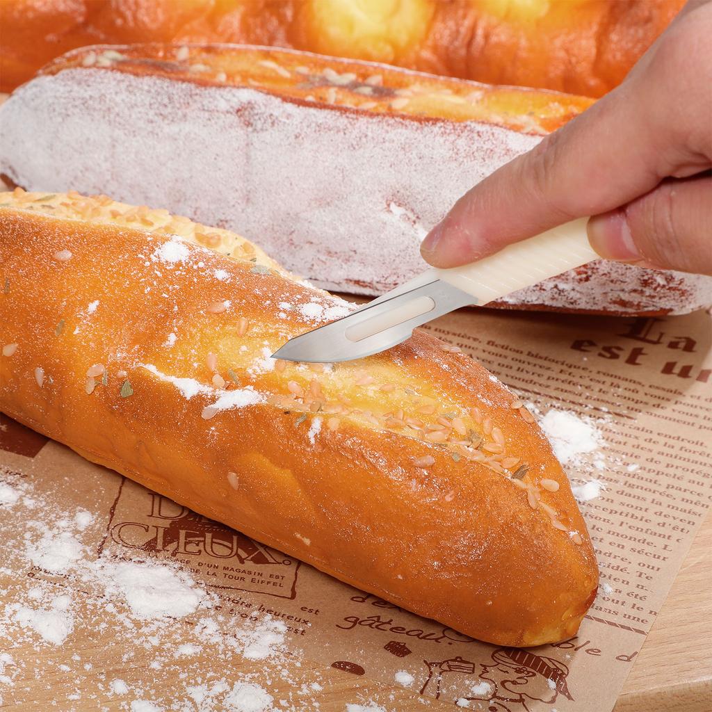 3 Pcs Bakery Contouring Knife Dough Trimming Tools Bread Baking Shaping Scraper Kitchen Supplies